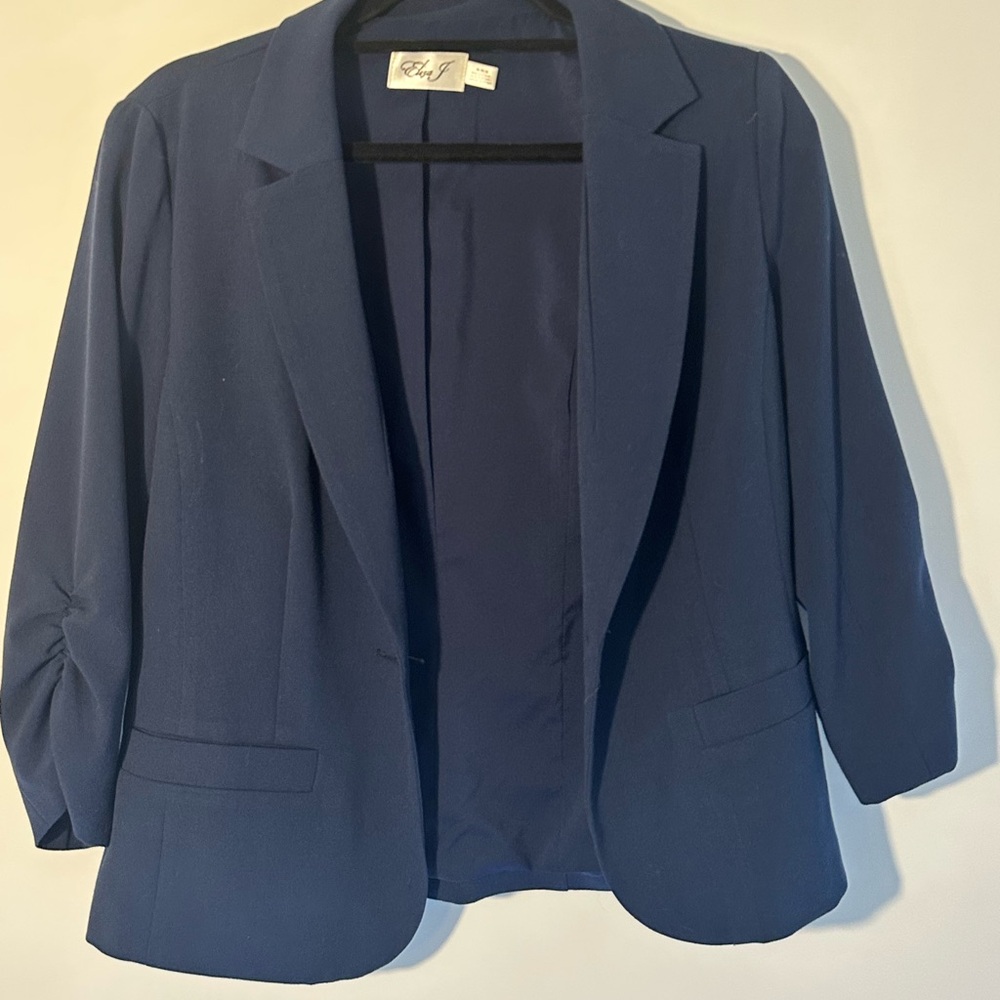 Eliza J Classic Navy Blazer